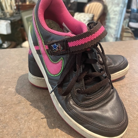 Nike Vandal Low - Leather Brown/ Fuchsia sz 9 women’s - Picture 3 of 7